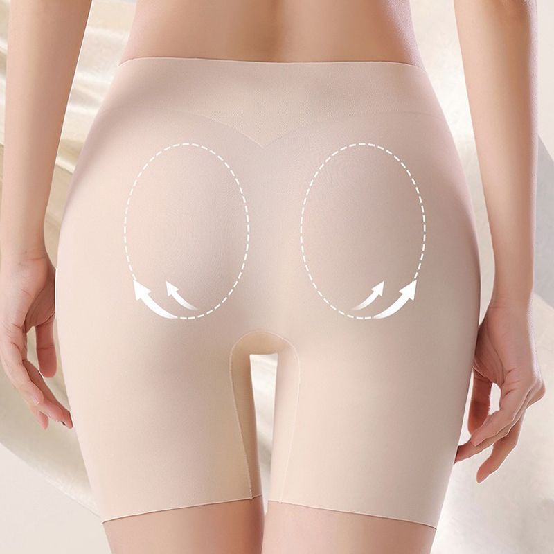 đSous-vĂȘtements fĂ©minins taille haute en soie glacĂ©e avec contrĂŽle de l'abdomen Hip-liftingđđż
