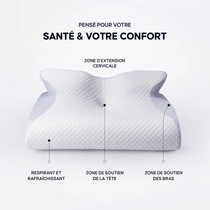 Healoa® Oreiller cervical en mousse à mémoire de forme