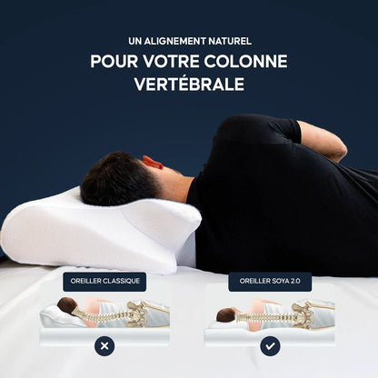 Healoa® Oreiller cervical en mousse à mémoire de forme