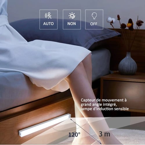 Lampes LED magnétiques rechargeables à capteur intelligent sans perforation