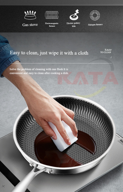 🏠🚀50 % de réduction!!! 🍳Poêle antiadhésive de première qualité avec couvercle