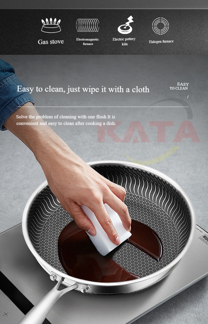 🏠🚀50 % de réduction!!! 🍳Poêle antiadhésive de première qualité avec couvercle