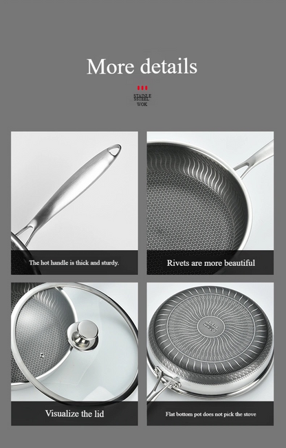 🏠🚀50 % de réduction!!! 🍳Poêle antiadhésive de première qualité avec couvercle