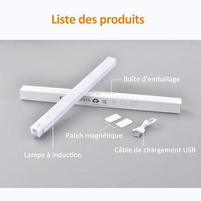 Lampes LED magnétiques rechargeables à capteur intelligent sans perforation