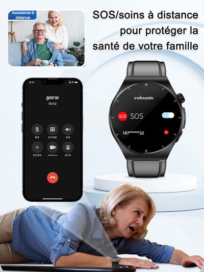 Montre SL intelligente étanche, analyse de la glycémie et du pouls