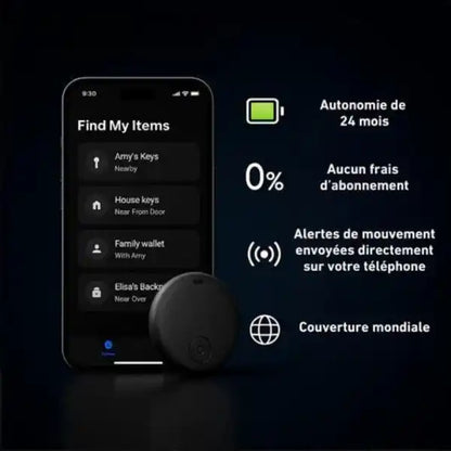 GP90 - Tracker GPS précis sans abonnement (Android/Apple)