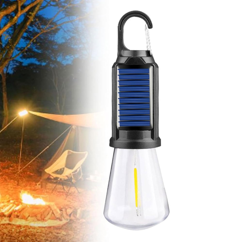 Dernier jour de l'offre !🔥2025 Nouvelle lampe de camping rechargeable solaire vintage avec crochet