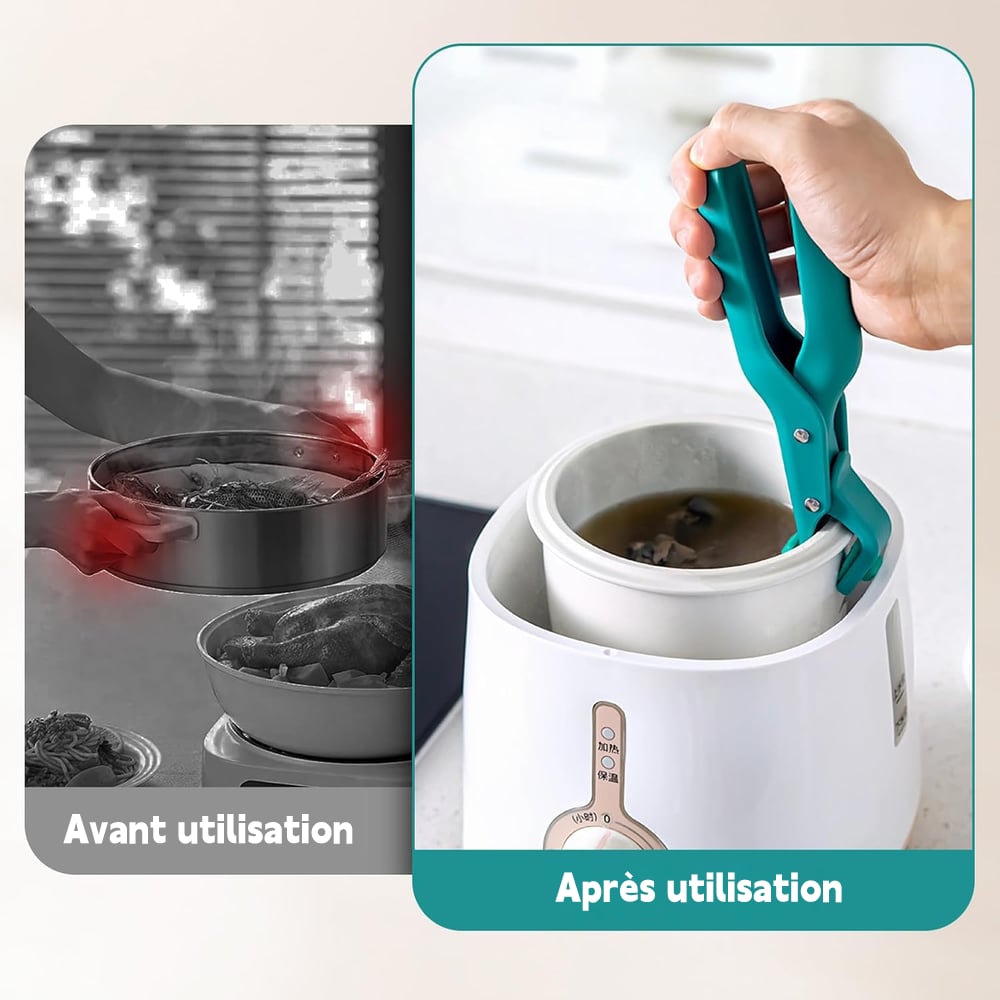 🔥Achetez-en 2, obtenez-en 1 gratuit✨ Pince pour plat chaud