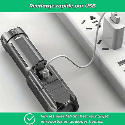 LuminoX – Lampe torche puissante à zoom télescopique