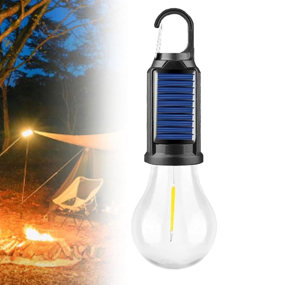Dernier jour de l'offre !🔥2025 Nouvelle lampe de camping rechargeable solaire vintage avec crochet