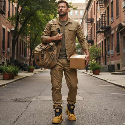 ⏳Offre spéciale à durée limitée⏰ Chaussures de travail pour hommes à boucle pivotante pour l'extérieur (imperméables, antidérapantes, confortables et respirantes)