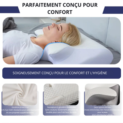 ErgoLine™ | Dormez mieux, réveillez-vous plus frais – soutien ergonomique pour le cou et le dos toute la nuit