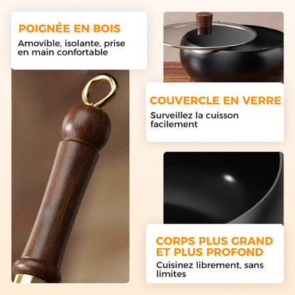 🔥Offres à durée limitée🔥Pot en fer épais non revêtu