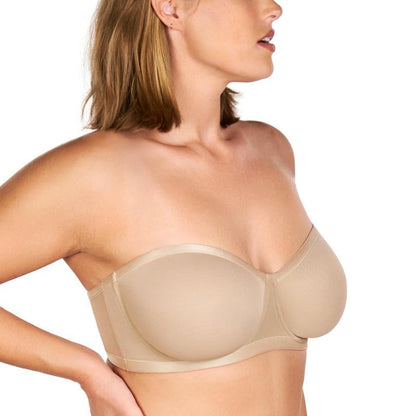 🏆 N°1 des meilleures ventes 🏆 Soutien-gorge bandeau minimiseur pour femme, convertible et sans bretelles