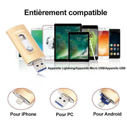 DERNIER JOUR : 49 % de réduction⚡ Clé USB 3.0 3 en 1, stockage portable haute vitesse