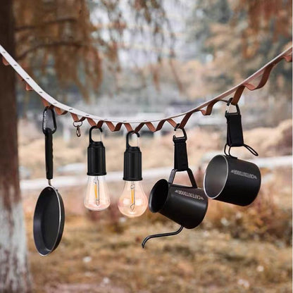 Dernier jour de l'offre !🔥2025 Nouvelle lampe de camping rechargeable solaire vintage avec crochet