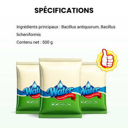 🌊500g Poudre Premium pour l'entretien du bassin | Clarificateur d'eau & contrôle des algues🐟🌿