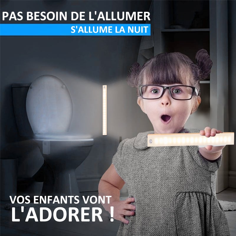Lampes LED magnétiques rechargeables à capteur intelligent sans perforation