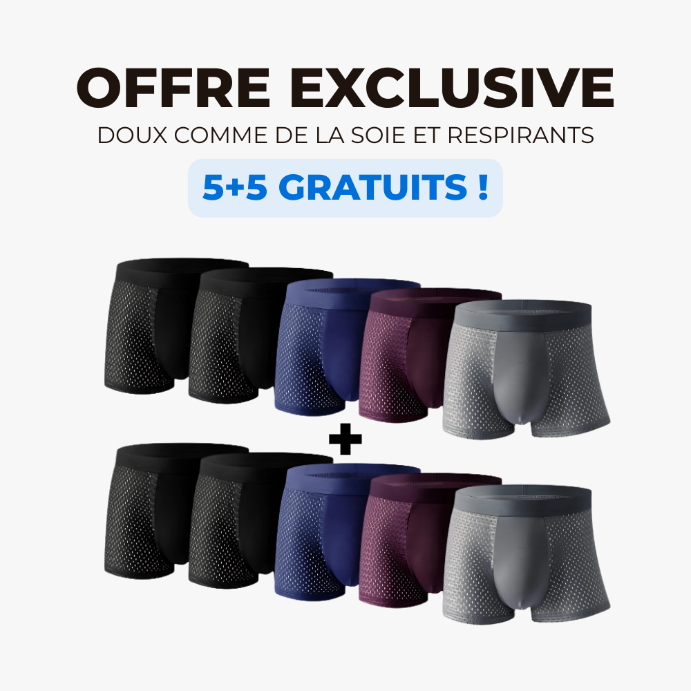 BOXERS 1.0 EN FIBRE DE BAMBOU - CONFORT RÉVOLUTIONNÉ TOUT AU LONG DE LA JOURNÉE