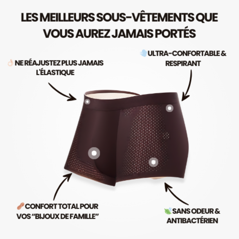 BOXERS 1.0 EN FIBRE DE BAMBOU - CONFORT RÉVOLUTIONNÉ TOUT AU LONG DE LA JOURNÉE