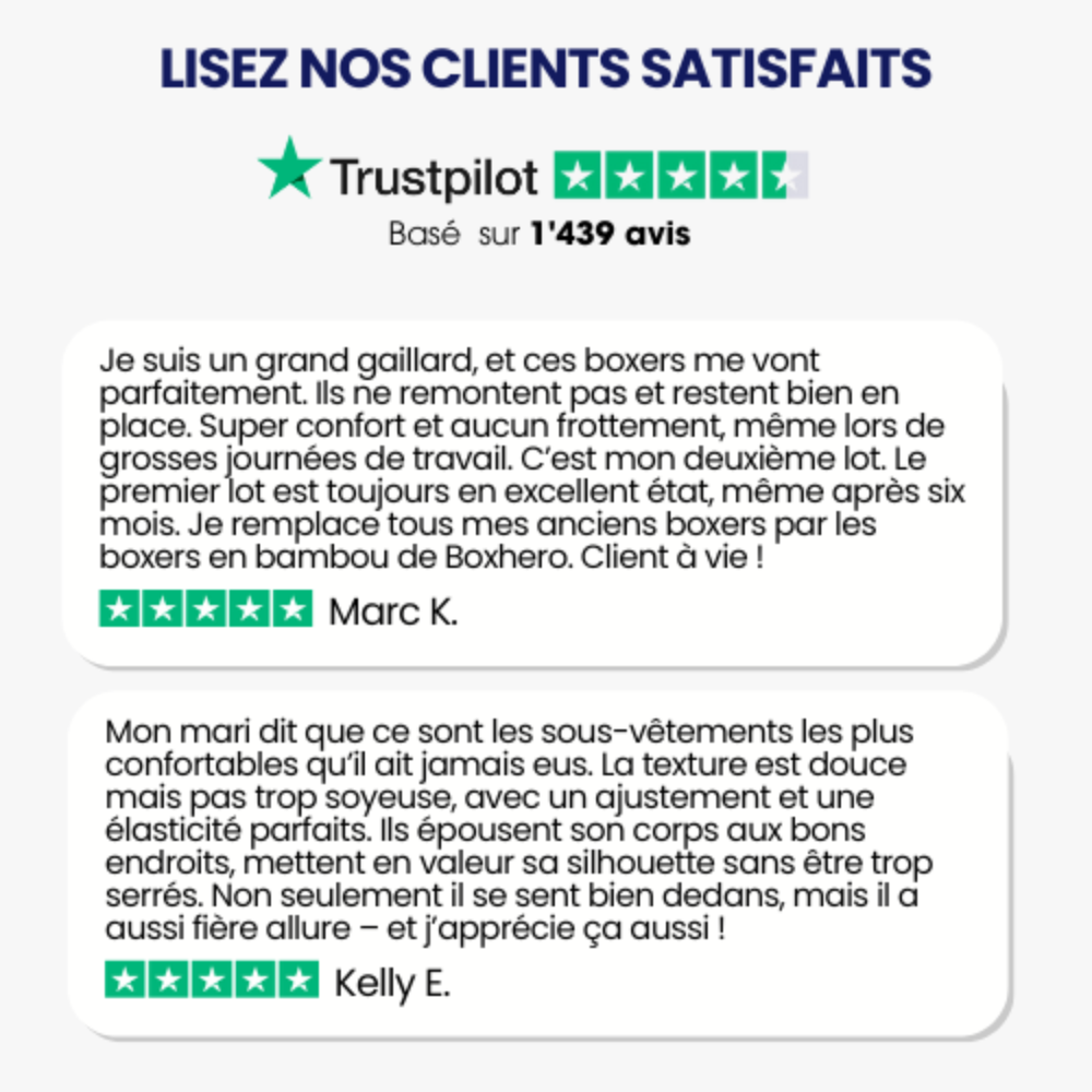 BOXERS 1.0 EN FIBRE DE BAMBOU - CONFORT RÉVOLUTIONNÉ TOUT AU LONG DE LA JOURNÉE