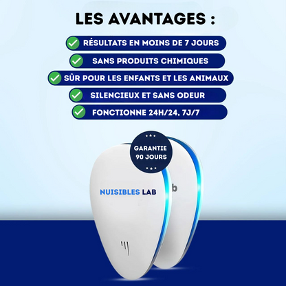 Nuisibles Lab™ - Répulsif Anti-Nuisibles à Ultrasons – Achetez 2 et recevez 4