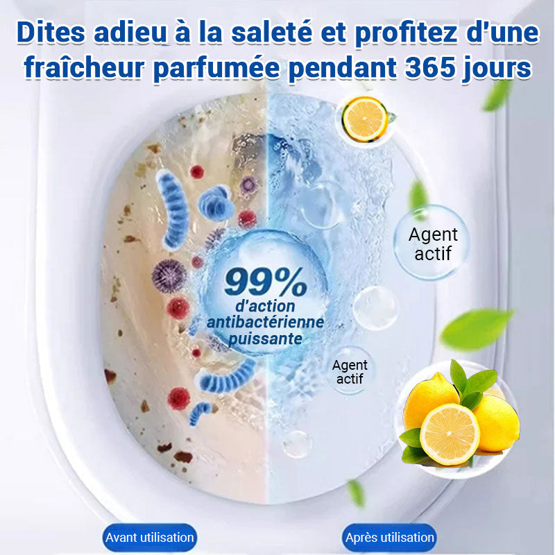 🏆✨Comprimés effervescents pour toilettes – Nettoyage et désodorisation (3 achetés = 2 offerts)✨🚽