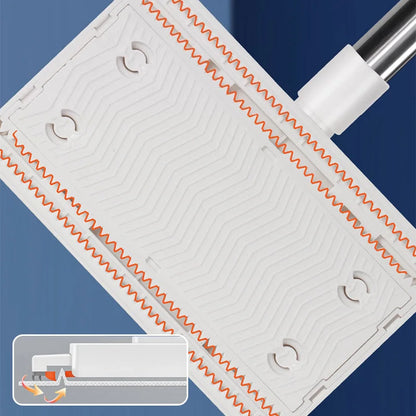 Balai-serpillère anti-poussière jetable avec 4 chiffons réutilisables