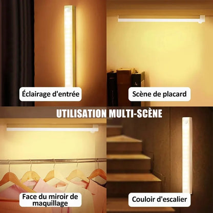 Lampes LED magnétiques rechargeables à capteur intelligent sans perforation