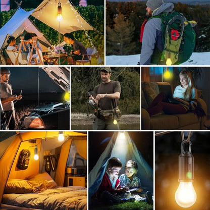 Dernier jour de l'offre !🔥2025 Nouvelle lampe de camping rechargeable solaire vintage avec crochet