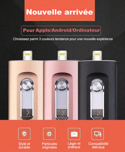 DERNIER JOUR : 49 % de réduction⚡ Clé USB 3.0 3 en 1, stockage portable haute vitesse