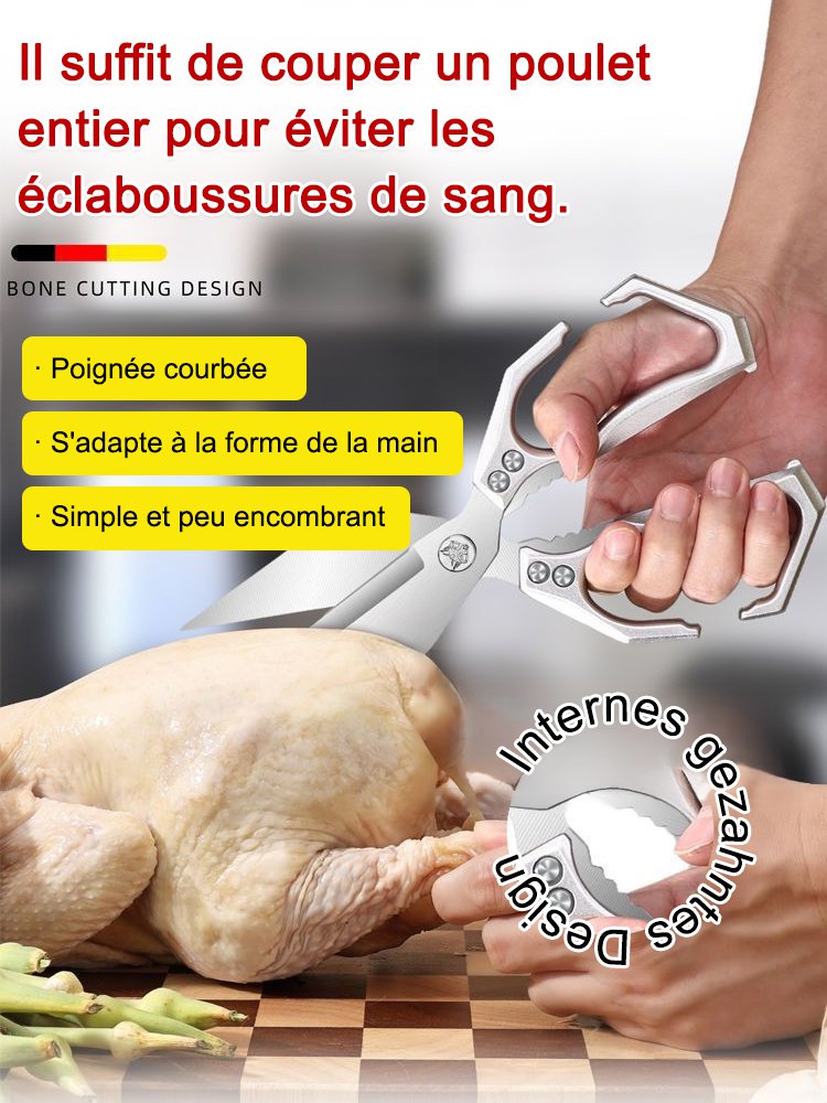 Nouveaux ciseaux à os de poulet SK5 améliorés avec grande tête