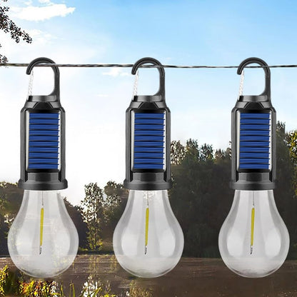 Dernier jour de l'offre !🔥2025 Nouvelle lampe de camping rechargeable solaire vintage avec crochet