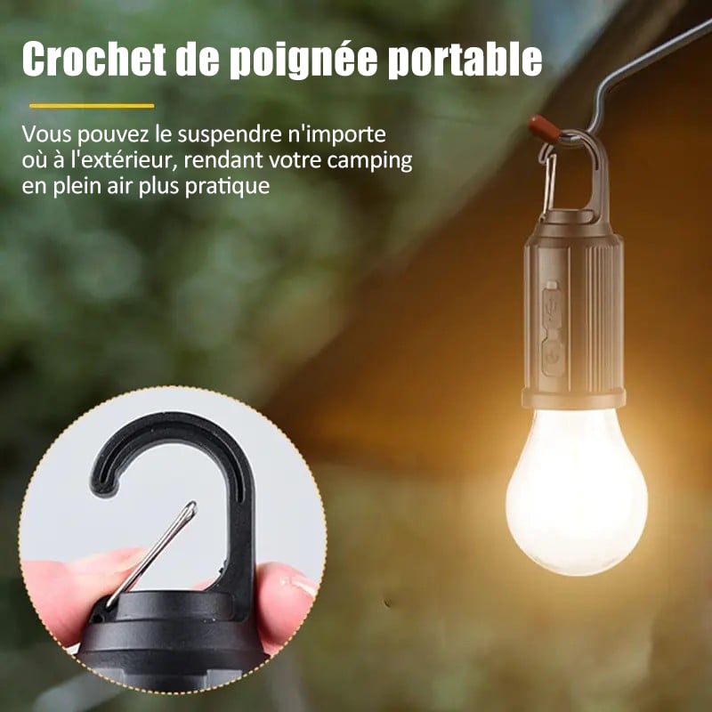 Dernier jour de l'offre !🔥2025 Nouvelle lampe de camping rechargeable solaire vintage avec crochet