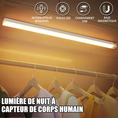 Lampes LED magnétiques rechargeables à capteur intelligent sans perforation