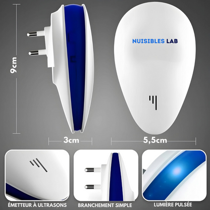 Nuisibles Lab™ - Répulsif Anti-Nuisibles à Ultrasons – Achetez 2 et recevez 4