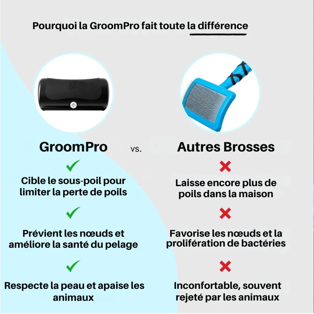GroomPro - Brosse de toilettage