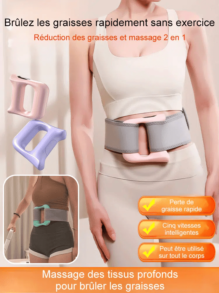 🔥 Masseur anneau fascia en plastique vibrant [pas d'exercice nécessaire] minceur couché, 10 minutes par jour, minceur 10kg en 7 jours 🔥