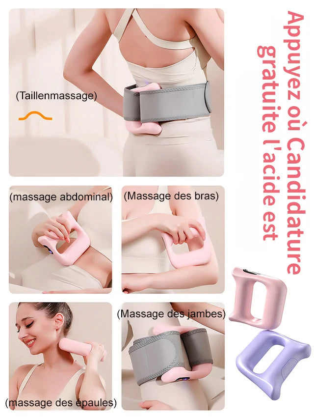 🔥 Masseur anneau fascia en plastique vibrant [pas d'exercice nécessaire] minceur couché, 10 minutes par jour, minceur 10kg en 7 jours 🔥