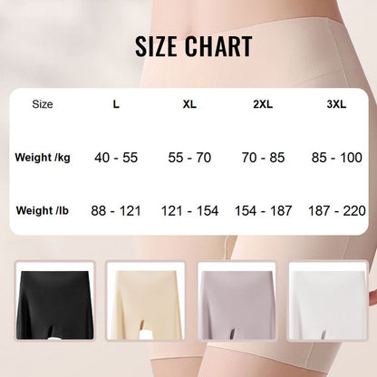 🏆Sous-vêtements féminins taille haute en soie glacée avec contrôle de l'abdomen Hip-lifting👑🌿