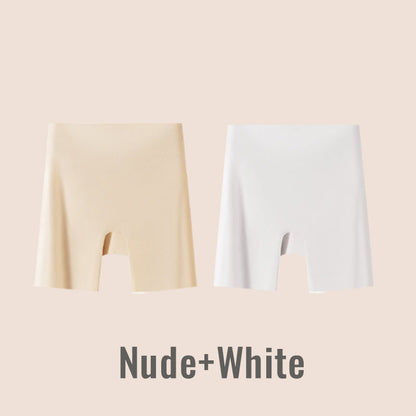 🏆Sous-vêtements féminins taille haute en soie glacée avec contrôle de l'abdomen Hip-lifting👑🌿