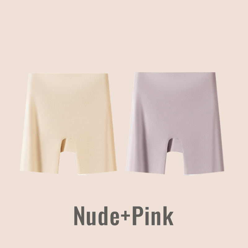 🏆Sous-vêtements féminins taille haute en soie glacée avec contrôle de l'abdomen Hip-lifting👑🌿