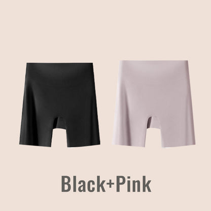 🏆Sous-vêtements féminins taille haute en soie glacée avec contrôle de l'abdomen Hip-lifting👑🌿